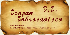 Dragan Dobrosavljev vizit kartica